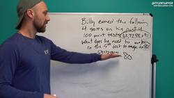 Averaging Test Grades Instructional Video