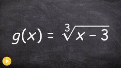 Graphing cube root function with reflection and horizontal shift Instructional Video