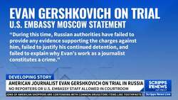 Secret Russian trial begins for American reporter Evan Gershkovich News Clip