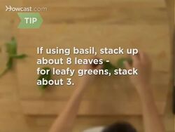 How to Chiffonade Instructional Video