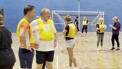 Sir Ed Davey plays Netball in Oxfordshire News Clip