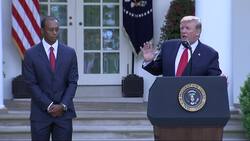 Trump awards Tiger Woods highest civilian award News Clip