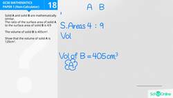 GCSE Secondary Maths Age 13-17 - Geometry & Measures: Ratio of Volumes - Explained Instructional Video