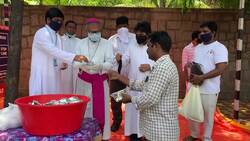 Archbishop distributes food, masks in India Instructional Video