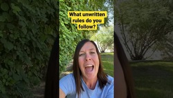 Unwritten rules are understood even when not written down! Join us on Clubhouse tomorrow! #shorts Instructional Video