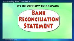 Accounting Test Time Bank Reconciliation Statement - Part 1 Instructional Video
