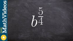 Converting a rational exponent to radical form Instructional Video