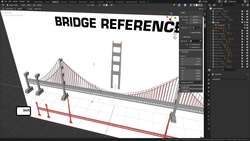 Blender Beginner’s Bootcamp - Lesson 21 - Bridge Detailing Techniques Instructional Video