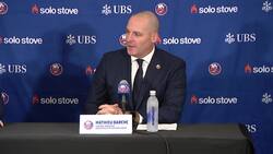 Mathieu Darche introduced as Islanders' head of hockey operations News Clip