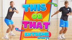 This or that exercise game - PE fitness workout - (extreme sports theme) Instructional Video