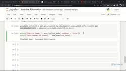 Social Media Automation using Python - Displaying Data of Playlists Instructional Video