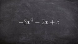 Identifying the leading coefficient and degree to write the end behavior of a polynomial Instructional Video