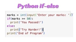 Python Lesson18: if else Instructional Video
