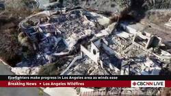 Firefighters make progress on L.A. wildfires as winds ease News Clip