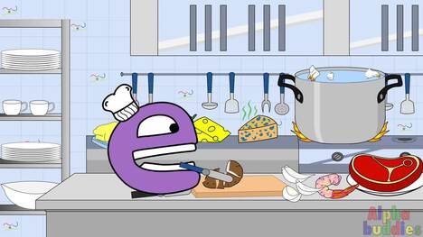 Abc Phonics For Kids | Letter E | The Alphabuddies Ep.5