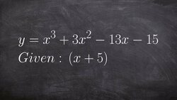 When Given a Factor Find the Remaining Zeros of Polynomial Instructional Video