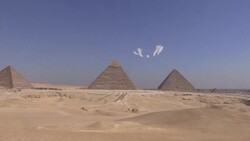 CLEAN : Egypt and South Korea perform aerobatics at Pyramids Air Show 2022 News Clip