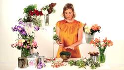 How to Cut & Structure Flowers in a Floral Foam Arrangement Instructional Video