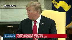 Trump Says Mexico Is Stopping People From Entering the U.S. News Clip