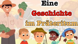 German Präteritum Tense Example Story - A2 German Listening Comprehension Instructional Video