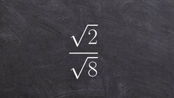 Simplifying a radical by rationalizing the denominator simple Instructional Video