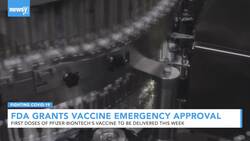 FDA Grants Emergency Approval To Pfizer-BioNTech COVID-19 Vaccine News Clip