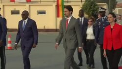 CLEAN : Trudeau meets female officers from peacekeeping force on trip to Senegal News Clip