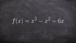 Determine the Zeros for a Polynomial by Factoring Instructional Video