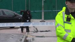 Drains being searched at lorry crime scene News Clip