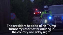 Donald Trump seen golfing at start of five day private visit to Scotland News Clip