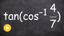How to use right triangles to evaluate the composition of a trig function and its inverse Instructional Video