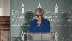 Full: Theresa May delivers Hansard Society’s inaugural Churchill-Attlee democracy lecture News Clip