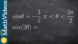Evaluate the double angle for cosine using a triangle Instructional Video