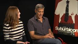 'I don't like the idea of winking at white supremacists:' George Clooney talks Suburbicon News Clip