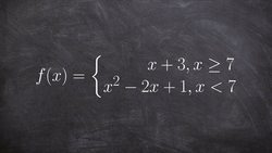 Evaluate the limit of a piecewise function using left and right hand limits Instructional Video