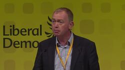 Former party leader Tim Farron speaks at first day of Lib Dem conference News Clip