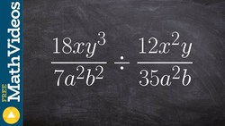 Learn how to divide two rational monomials Instructional Video