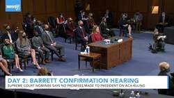 Amy Coney Barrett Says No Promises Made To President On ACA Ruling News Clip