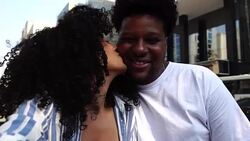 Young Couple Taking a Selfie Outdoors Stock Footage