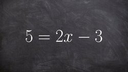 How to solve a linear equation using only two steps inverse operations Instructional Video