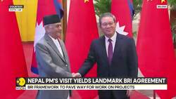 Nepal Signs Framework Agreement With China On Belt And Road Initiative | World News | WION News Clip