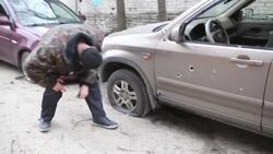 CLEAN : Ukrainians take shelter from shelling in their basements News Clip