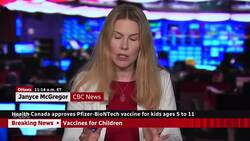 Health Canada approves Pfizer-BioNTech COVID-19 vaccine for kids ages 5 to 11 News Clip