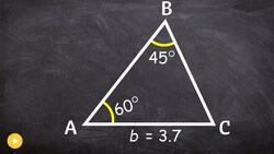 Find the missing sides and angles of a triangle using the law of sines Instructional Video
