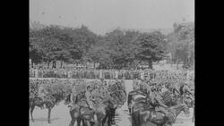President Ebert and Walter Rathenau, Berlin 1920s Stock Footage