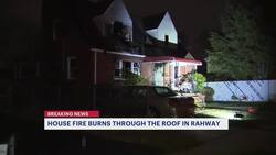 Fire burns through roof of Rahway home; no injuries News Clip