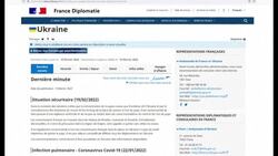 CLEAN : France advises its citizens to leave Ukraine News Clip