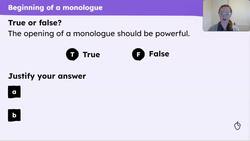 Structuring an imaginative monologue in relation to Shakespeare's 'The Tempest' Instructional Video