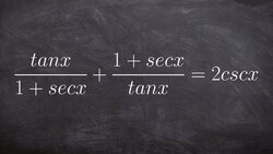 Learn how to verify a trigonometric function by combining two rational expressions Instructional Video