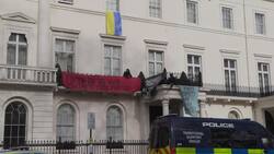 Squatters occupy mansion linked to Russian oligarch in London News Clip